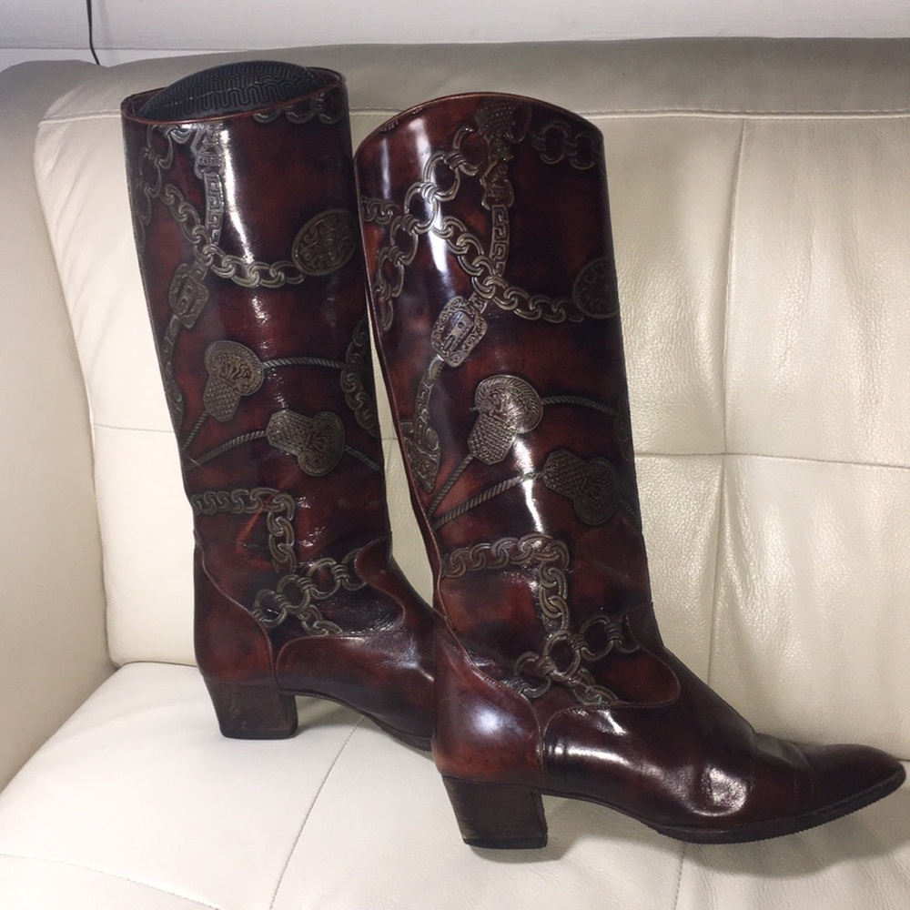 Rare Nando Muzi Italian Leather Riding boots.